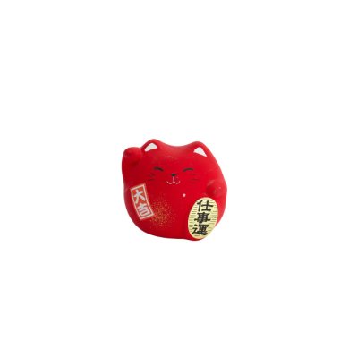 TDS, Glückskatze / Lucky Cat, Dekoration, Rot, 5.5 cm - Art Nr. 6121