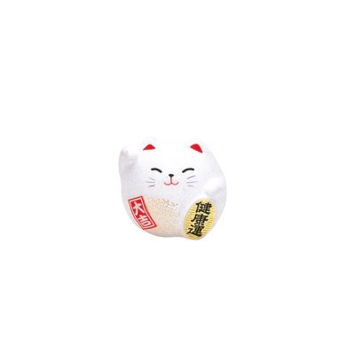 TDS, Lucky Cat, Decoration, White, 5.5 cm - Item No. 6122