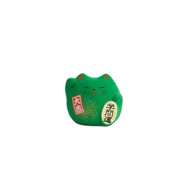 TDS, Glückskatze / Lucky Cat, Dekoration, Grün, 5.5 cm - Art Nr. 6149