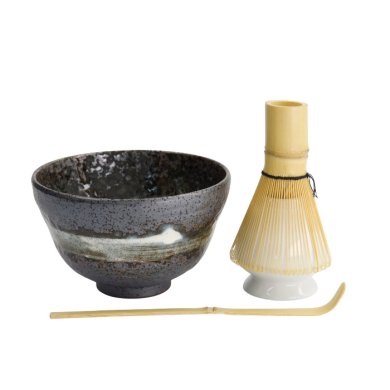 TDS, Matcha Bowl Giftset , 4-piece set, 13 x 8 cm, Uzushio, Item No. 617393