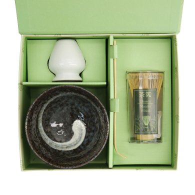 TDS, Matcha Bowl Giftset , 4-piece set, 13 x 8 cm, Uzushio, Item No. 617393