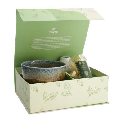 Tokyo Design Studio Matcha Gift Set Reef Blue, 4 pcs., 12.7 × 7 cm