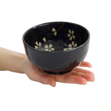TDS, Matcha Bowl Giftset , 4-piece set, 12.7 x 7 cm, Sakura Black, Item No. 617416