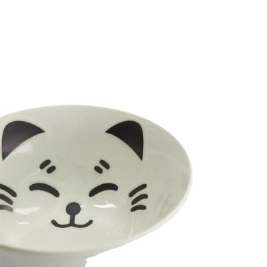 TDS, Schale, Kawaii Cat Neko, Weiß, Ø 15x7cm, 500ml - Art Nr. 617591