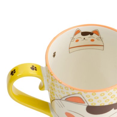 TDS, Tasse im Geschenkbox, Kawaii Cat Brown, Ø 8,7x10,2 cm 340 ml , Art Nr. 618123