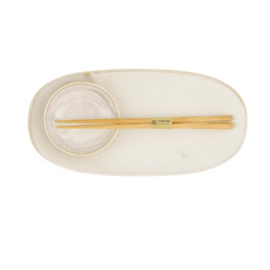 TDS, Sushi Set, Titanium Matte, Giftset, 2-piece set with Chopsticks, Item No. 619489