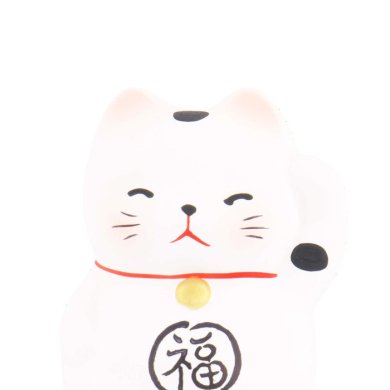 TDS, Glückskatze / Lucky Cat, Dekoration, Weiß, 5.2 cm - Art Nr. 6196