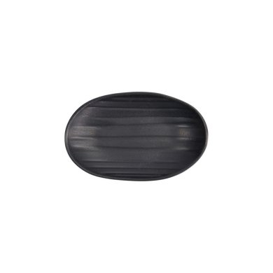 Rechteckiger Teller Zen Schwarz, Melamin, 18,4 × 11,4 × 2,8 cm, Art.-Nr. 8021