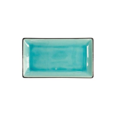 Sushi Plate Glassy Turquoise, 21.5 × 12.7 cm, Item No. 8167