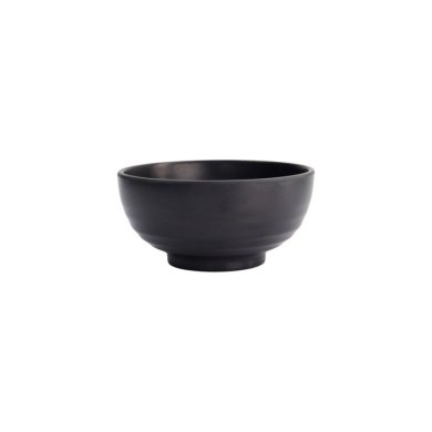 Rice Bowl Black, Melamine, Ø 16 × 8 cm, 700 ml, Item No. 8555