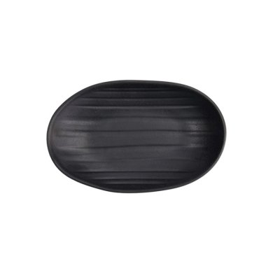 Sushi-Platte Zen Schwarz, Melamin, 23 × 14,5 × 3,5 cm, Art.-Nr. 8559