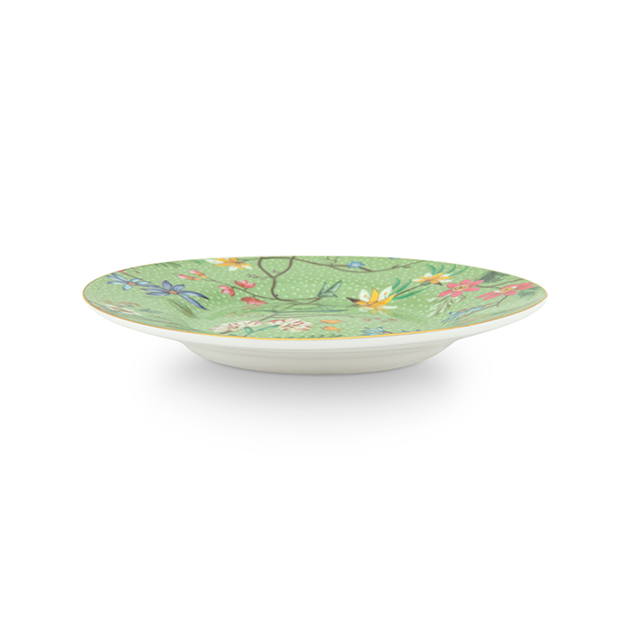 Pip Studio Petit Four Plate Blushing Birds Blue 12 cm