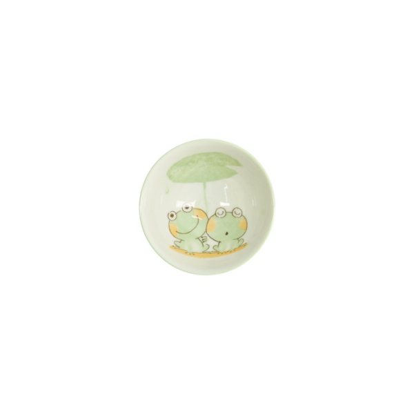 Bowl Kawaii Frog White/Green, Porcelain, Ø 11.5 × 6 cm, 300 ml, Item No. 14341