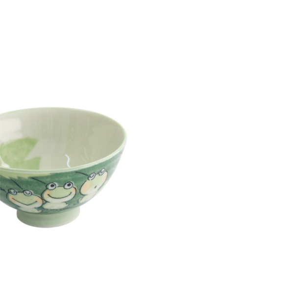 Bowl Kawaii Frog White/Green, Porcelain, Ø 11.5 × 6 cm, 300 ml, Item No. 14341