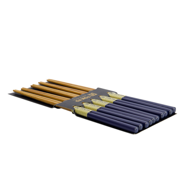 TDS, Chopstick Set, Bamboo Blue, 5 pair, Item No. 14462