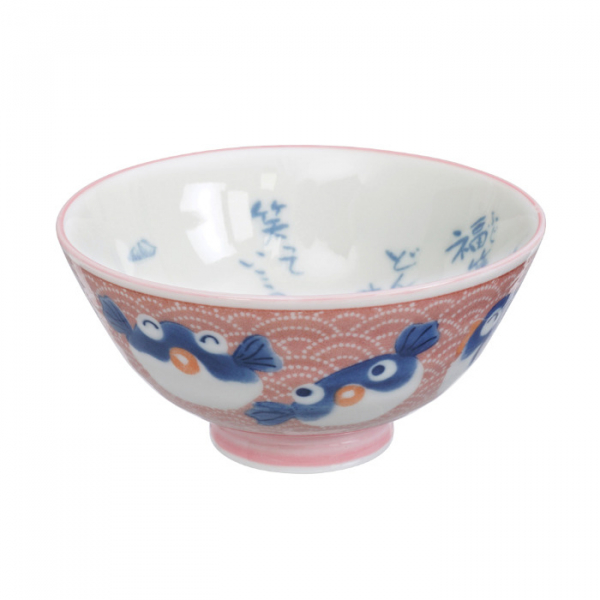 TDS, Bowl, Kawaii Fish, Pink, Ø 11.2 x 6 cm, 300 ml - Item No. 14971