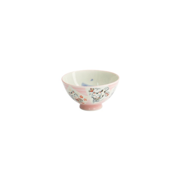Bowl Kawaii Cat Neko Pink, Porcelain, Ø 11.2 × 6 cm, 300 ml, Item No. 14973
