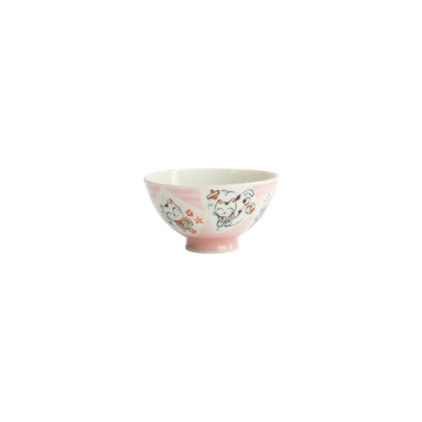 Bowl Kawaii Cat Neko Pink, Porcelain, Ø 11.2 × 6 cm, 300 ml, Item No. 14973
