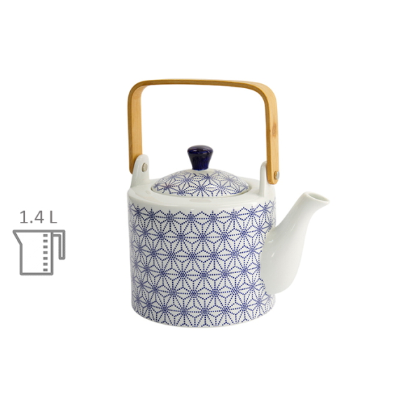 TDS, Teekanne, Nippon Blue, Stars, Ø 14 x 21.5 cm 1,3 Ltr. - Art Nr. 15637