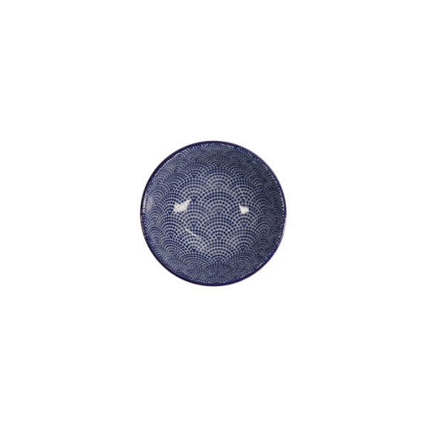Schale Nippon Blue Dots Blau/Weiß, Porzellan, Ø 12 × 6,4 cm, 300 ml, Art.-Nr. 16001