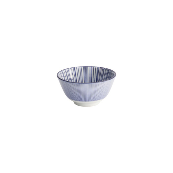 Rice Bowl Nippon Blue Lines Blue/White, Porcelain, Ø 12 × 6.4 cm, 300 ml, Item No. 16003