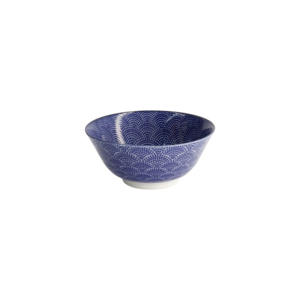 Tayo Bowl Nippon Blue Dots Blue/White, Porcelain, Ø 15.2 × 6.7 cm, 500 ml, Item No. 16007