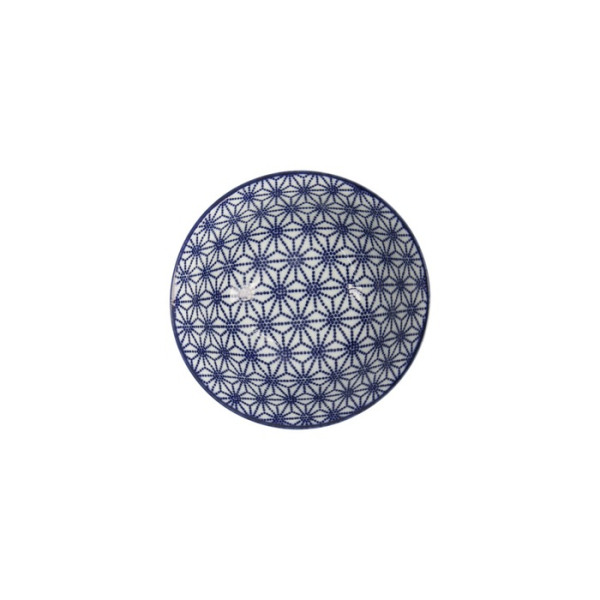 Tayo Bowl Nippon Blue Stars Blue/White, Porcelain, Ø 15.2 × 6.7 cm, 500 ml, Item No. 16011