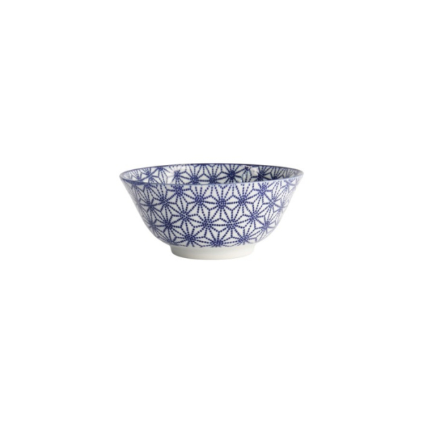 Tayo Bowl Nippon Blue Stars Blue/White, Porcelain, Ø 15.2 × 6.7 cm, 500 ml, Item No. 16011