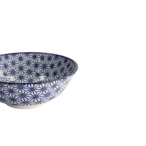 Ramenschale Soba Nippon Blue Stars Blau/Weiß, Porzellan, Ø 21 × 7,8 cm, 1 l, Art.-Nr. 16017