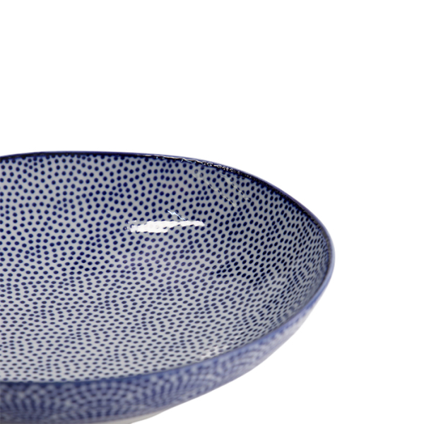 TDS, Pasta-Teller, Nippon Blue, Dots, Ø 21 x 5,2 cm - Art Nr. 16028