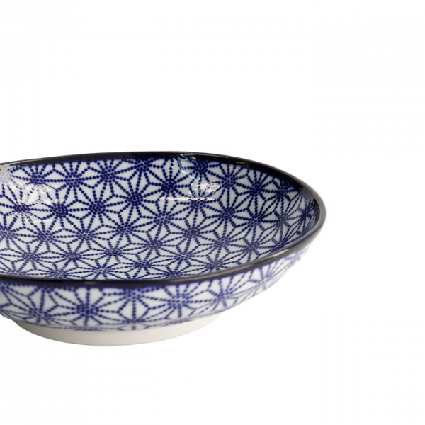 TDS, Pasta Plate, Nippon Blue, Stars, Ø 21 x 5.2 cm - Item No. 16032