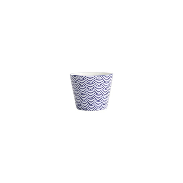Teebecher Nippon Blue Waves Blau/Weiß, Porzellan, Ø 8,3 × 6,5 cm, 180 ml, Art.-Nr. 16033