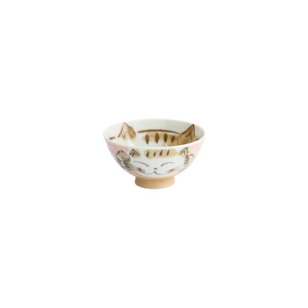Reisschale Fuku Cat Neko Kawaii Rosa, Porzellan, Ø 11,5 × 6,2 cm, 300 ml, Art.-Nr. 16297