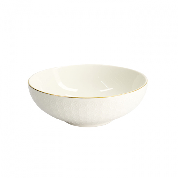 TDS, Bowl, Nippon White, Stars, Ø 19 x 5.5 cm - Item No. 16426