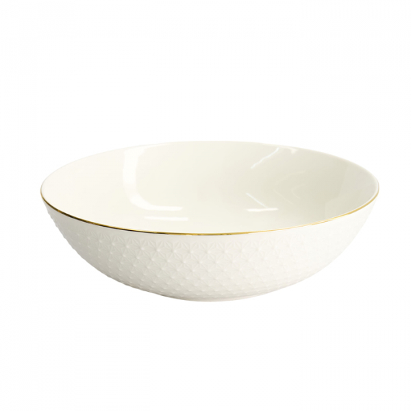 TDS, Bowl, Nippon White, Stars, Ø 23 x 6.5 cm 1300 ml - Item No. 16454