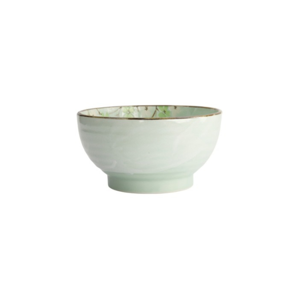 Rice Bowl Green Cosmos, Stoneware, Ø 17 × 9 cm, 950 ml, Item No. 16503