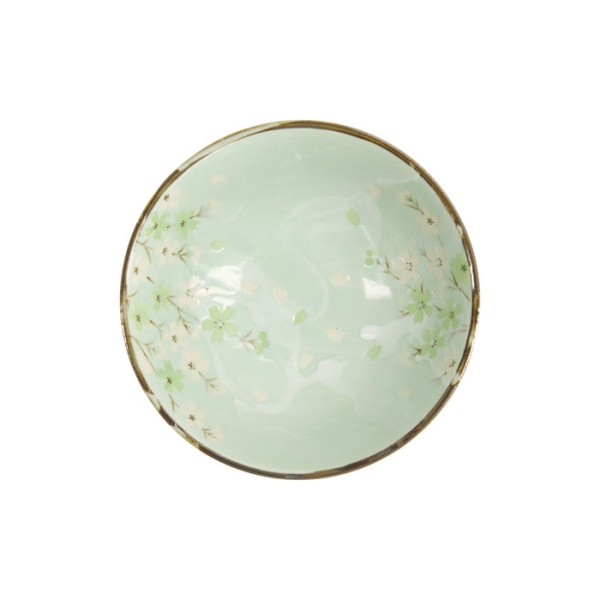 Noodle Bowl Green Cosmos, Stoneware, Ø 21 × 9 cm, 1.3 l, Item No. 16504
