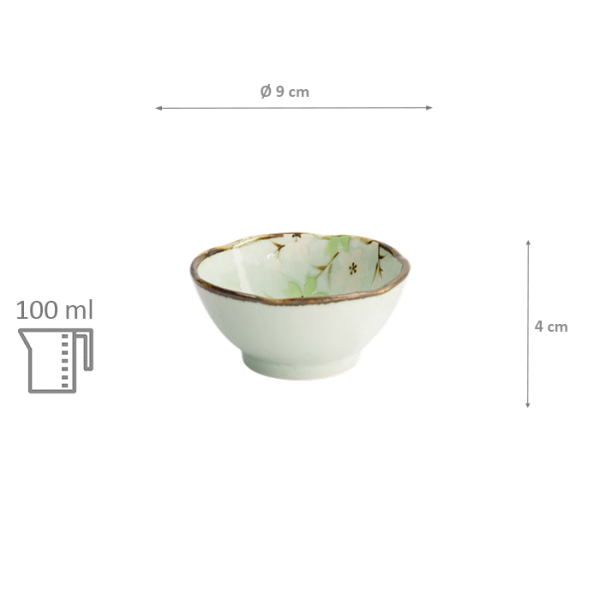TDS, Bowl, Green Cosmos, Ø  9x4cm 100ml, Item No. 16506