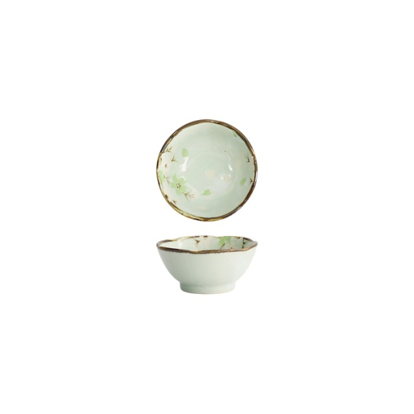 Tokyo Design Studio Sauce Bowl Green Cosmos, Stoneware, Ø 9 × 4 cm, 100 ml