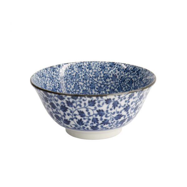 TDS, Schale, Hana Blue Mixed Bowls, Ø 14,8 x 6,8 cm 550 ml, Karakusa, Art Nr. 16522