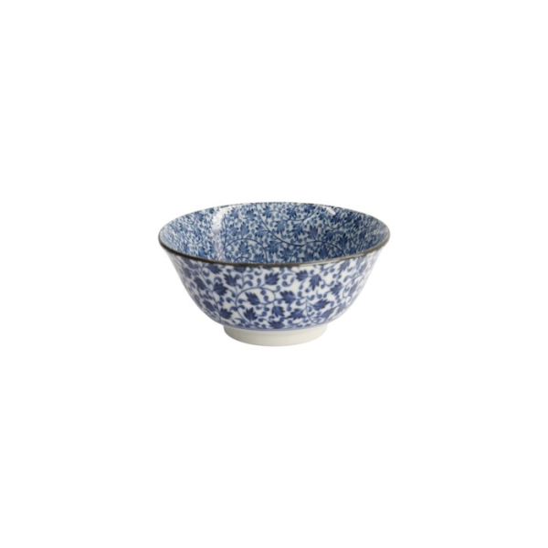 Bowl, Hana Blue Mixed Bowls, Ø 14.8 x 6.8 cm 550 ml, Karakusa - Item No. 16522