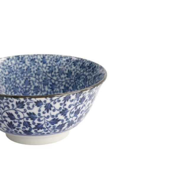 Bowl, Hana Blue Mixed Bowls, Ø 14.8 x 6.8 cm 550 ml, Karakusa - Item No. 16522