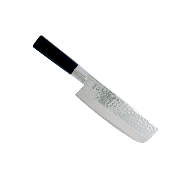 Nakiri Knife (Vegetable Knife) Hammered Style, Stainless Steel, Blade 16.5 cm, Item No. 16601