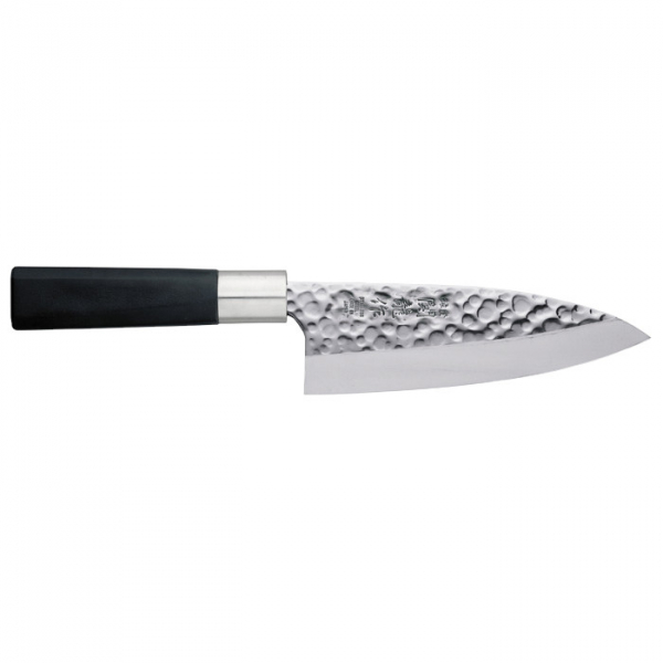 Stainless Steel Cooking Knife Deba 150mm Hammered Style at g-HoReCa 