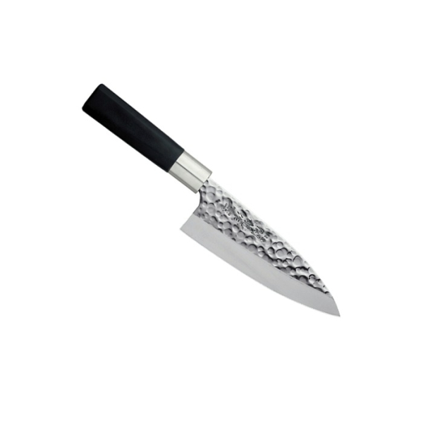 Deba Knife (Carving Knife) Hammered Style, Stainless Steel, Blade 15 cm, Item No. 16602