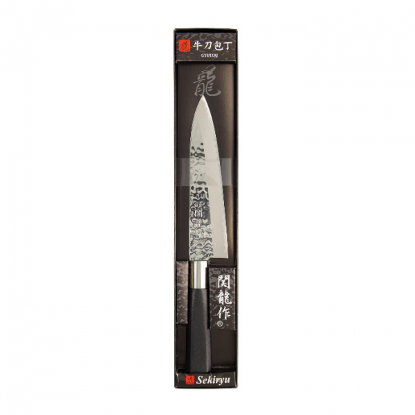 Stainless Steel Cooking Knife Gyuto 180mm Hammered Style at g-HoReCa (picture 4 of 4)