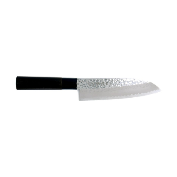Santoku Knife (All-Purpose Knife) Hammered Style, Stainless Steel, Blade 16.5 cm