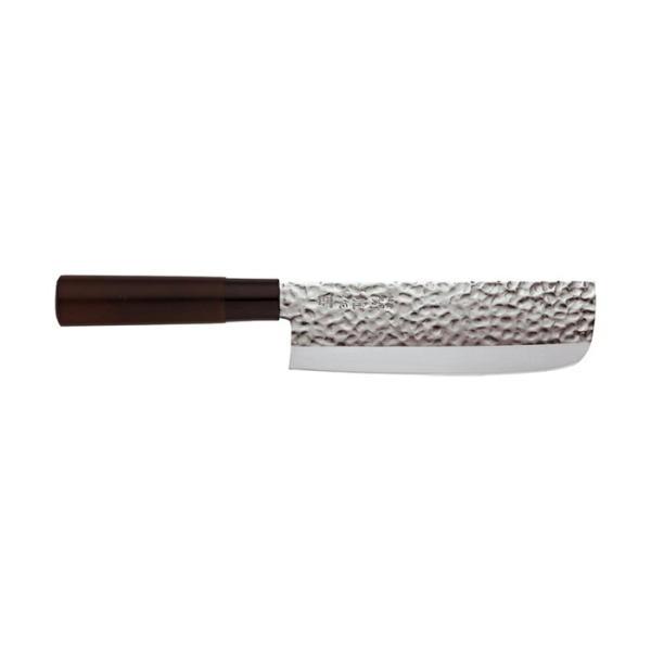 Nakiri Knife (Vegetable Knife) Hammered Style, Stainless Steel, Blade 16.5 cm