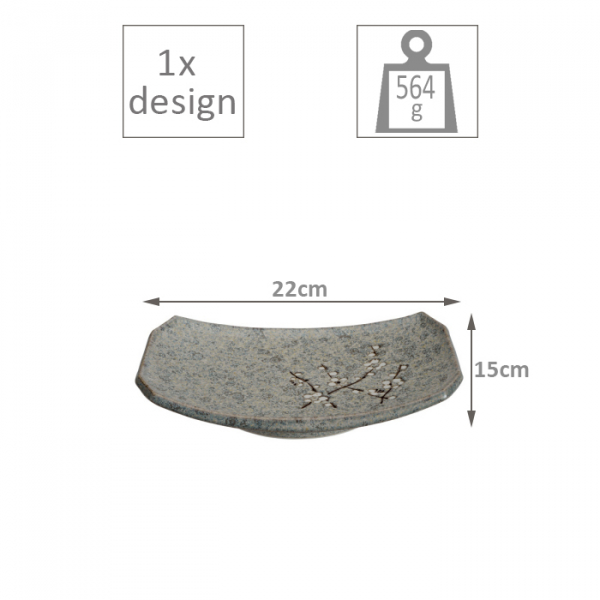 Grey Soshun Plate at g-HoReCa (picture 5 of 5)