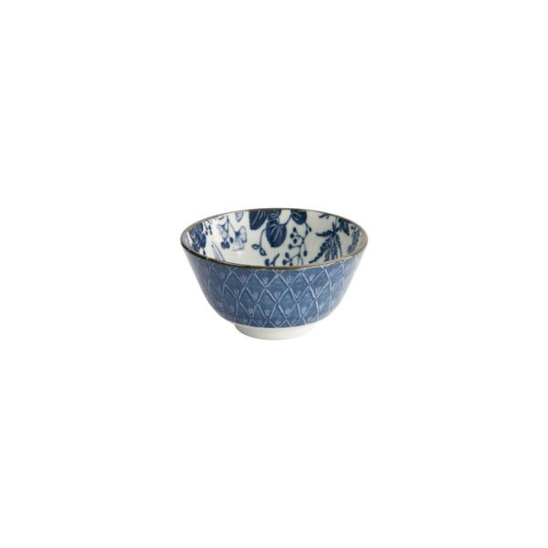 TDS, Bowl Flora Japonica Crane Blue/White, Porcelain, Ø 12 × 6.3 cm, 300 ml, Item No. 16698